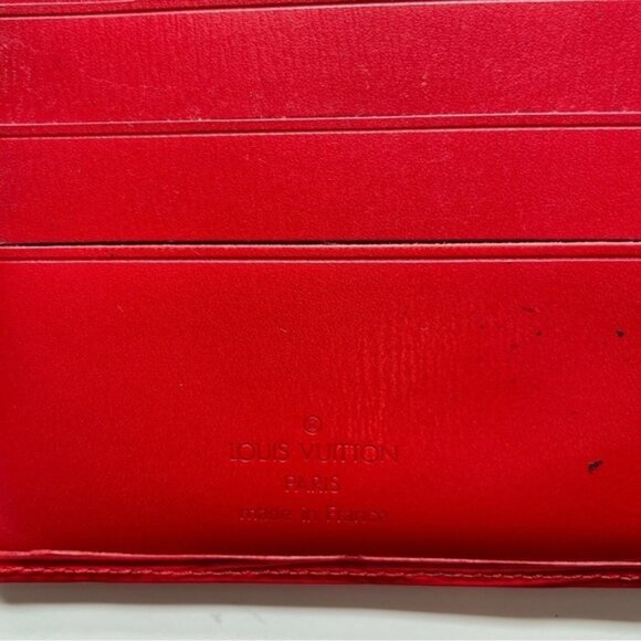 Louis Vuitton Epi Portefeuille Marco Leather Bifold Wallet Red - Picture 6 of 11